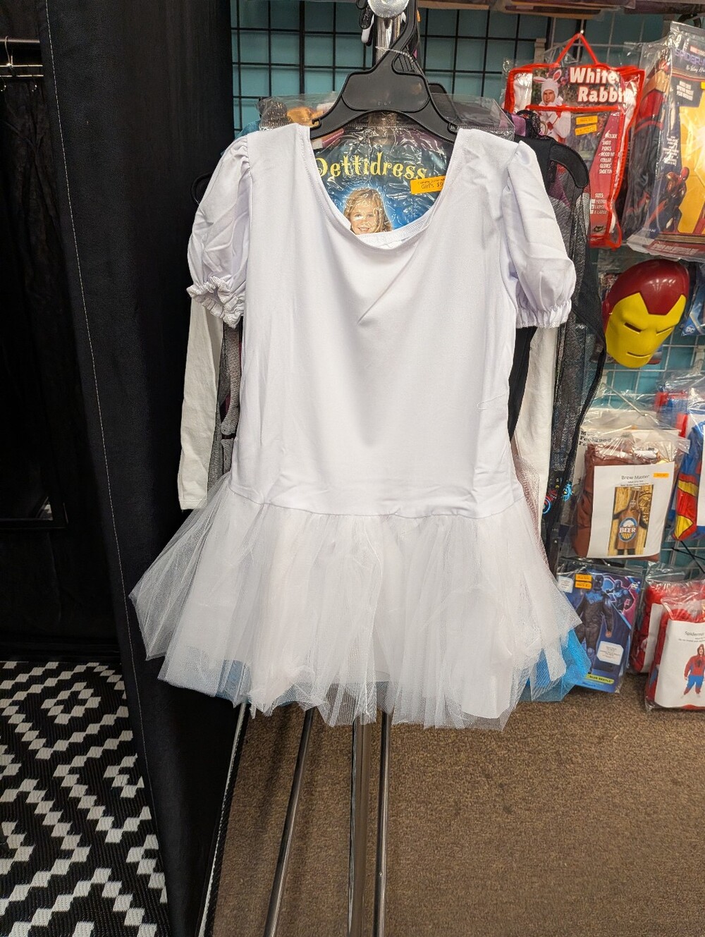 New Girl's White Tutu Petticoat Dress